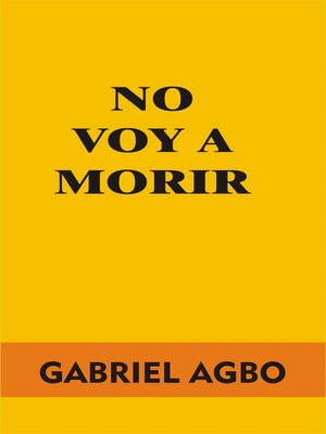cover image of No Voy a Morir